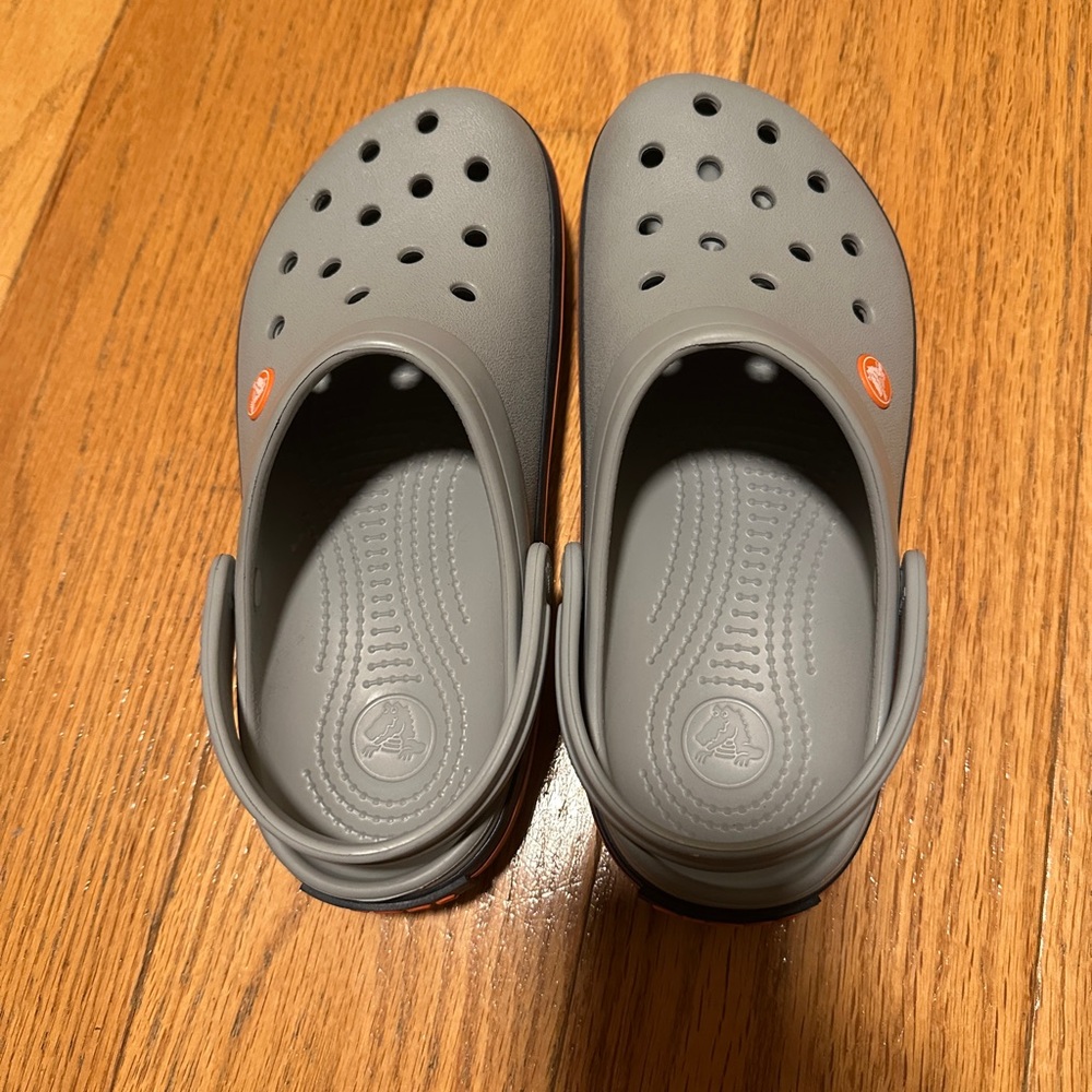 Unisex Gray Crocs Clogs